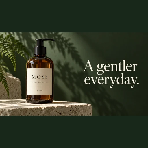 A cleanser product photo compared with its actual 2K enlarged result