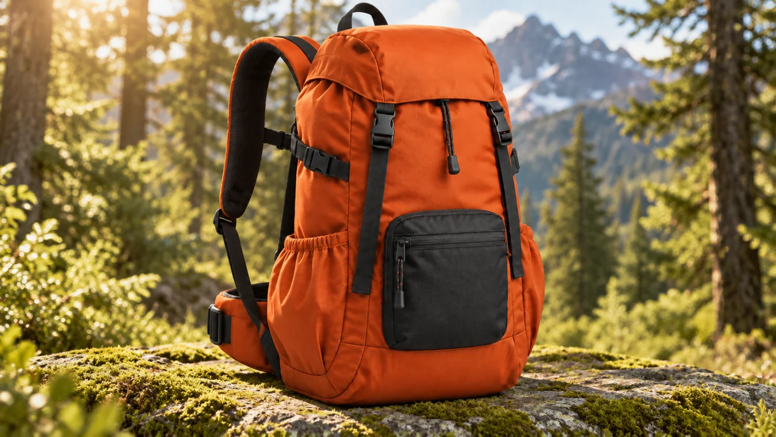 The same backpack in a new product setting