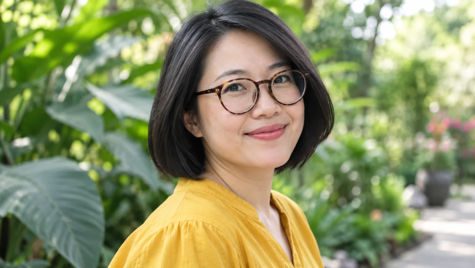 The original adult portrait before a style edit